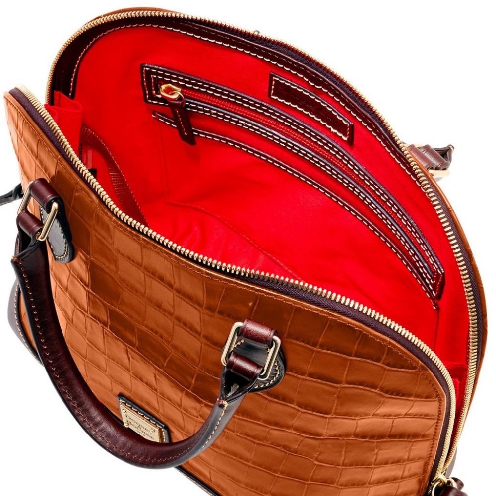 ✨NEW✨Dooney & Bourke OAKDALE ZIP ZIP Satchel - COGNAC - Picture 15 of 16